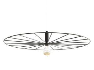 Miniatúra 7 - Čierna stropná lampa s lúčovito rozbiehajúcimi sa ramenami