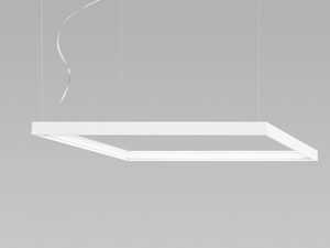 Miniaturka 1 - Minimalistyczna biała lampa LED na szarym tle