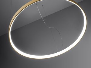 Miniaturka 14 - Minimalistyczna złota lampa LED z eleganckim wykończeniem