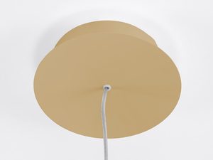 Miniaturka 8 - Nowoczesna lampa LED w złotym wykończeniu do salonu z wysokim sufitem