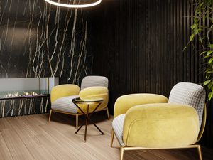 Miniaturka 9 - Nowoczesne oświetlenie LED w złotym kolorze do salonu