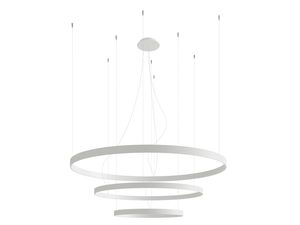 Miniaturka 12 - Wizualizacja trzech pierścieniowych lamp LED z cienkimi przewodami