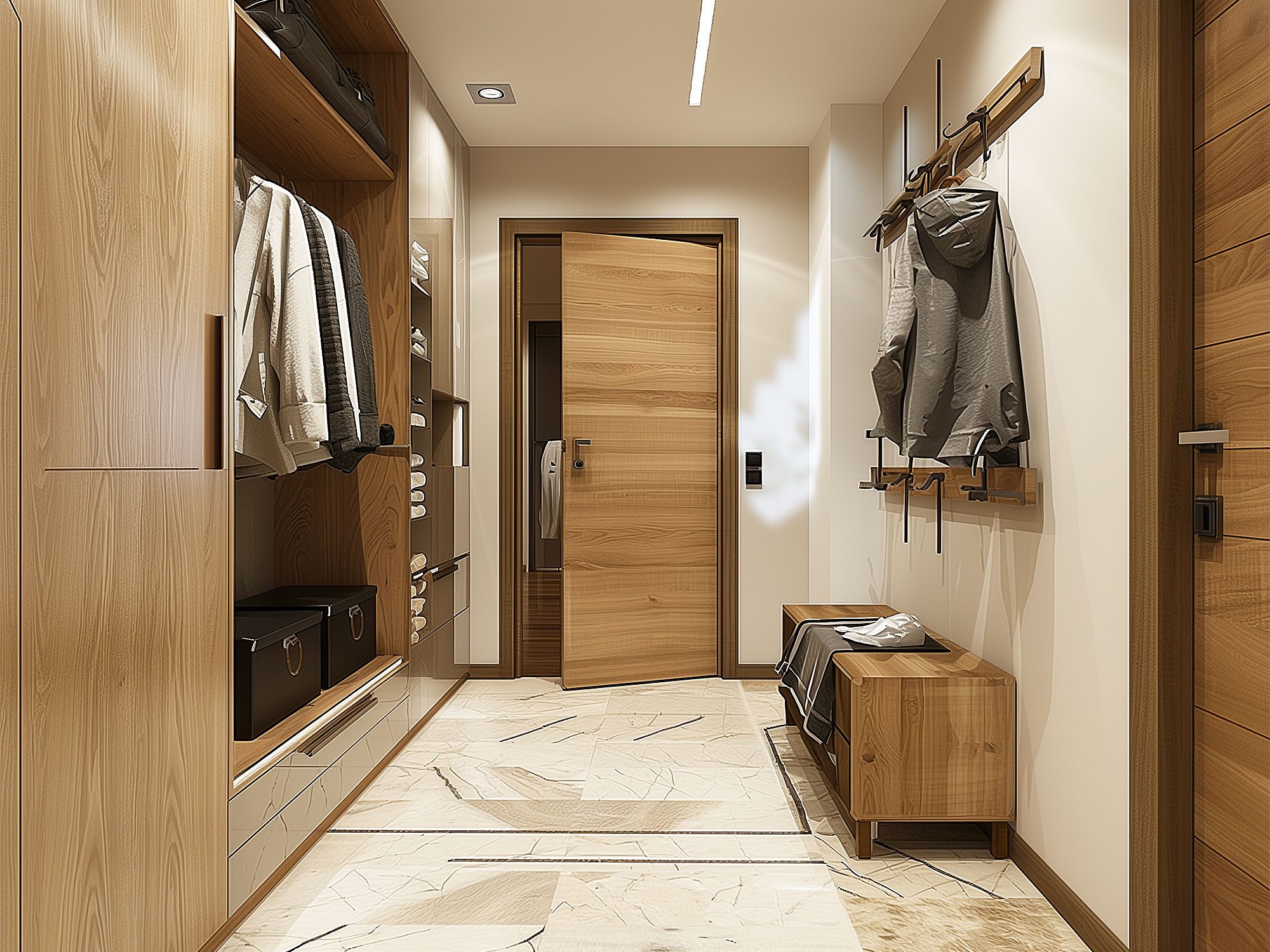 Moderní skříň v předsíně – elegancja a funkčnost