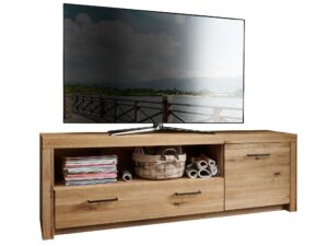Miniatúra 8 - Drevená TV skriňa v rustikálnom štýle s frezami
