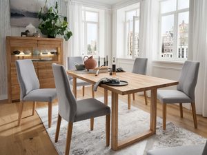 Miniaturka 2 - Stół prostokątny z nogami w kształcie ramy – aranżacja w salonie