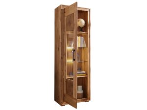 Miniatura 1 - Otevřené dveře vitríny s obsahem – knihy a ceramika