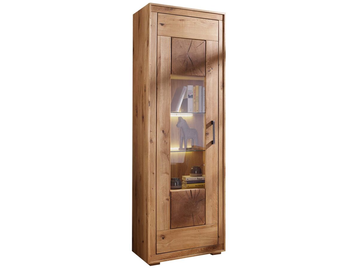 Prosklená vitrína z masivního dubu LUX