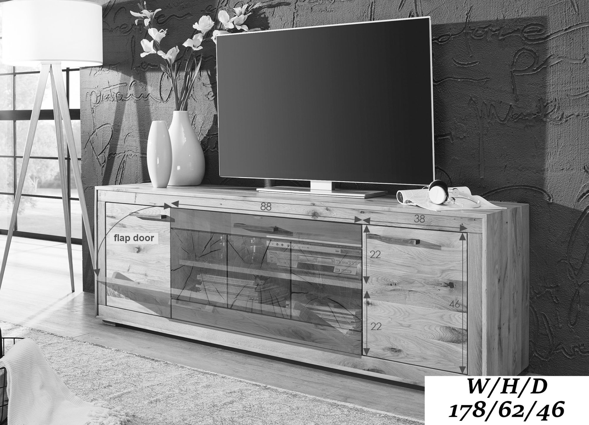 Szafka RTV z wymiarami