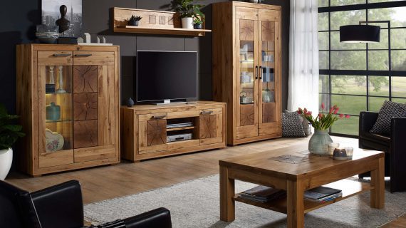 Miniaturka 3 - Dębowy stolik kawowy z półką LUX