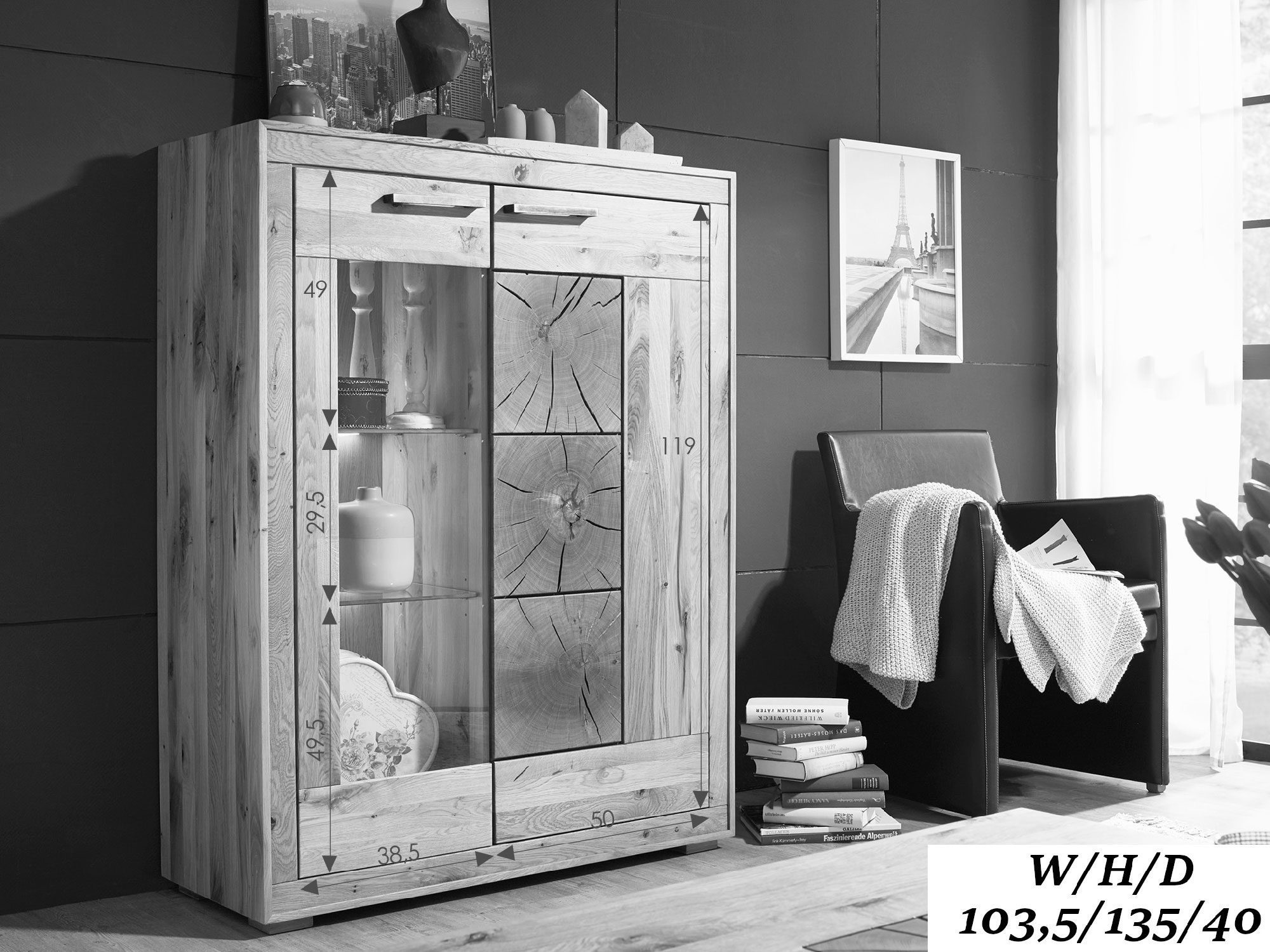 Wymiary eleganckiego kredensu