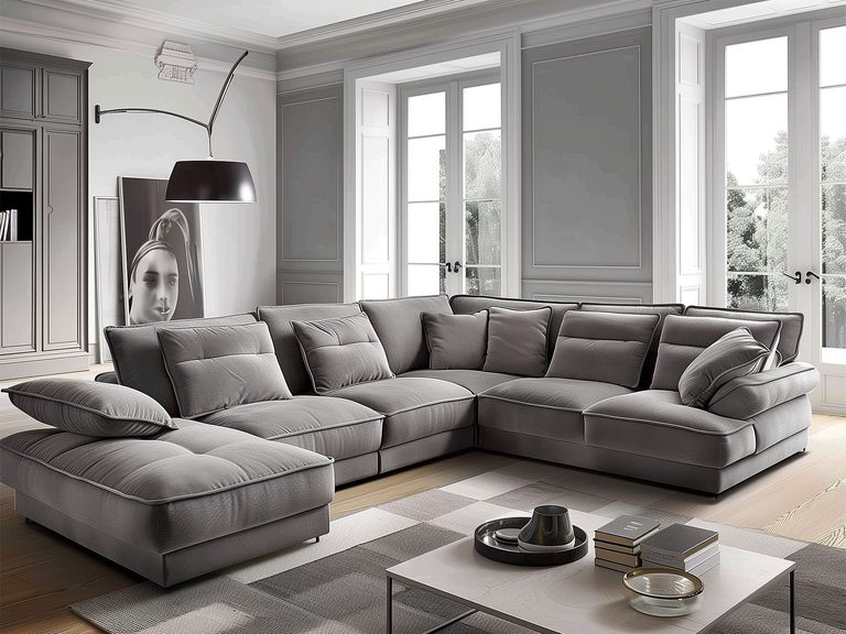 Narożnik szary – uniwersalność i elegancja w Twoim salonie