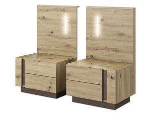 Miniaturka 5 - Komoda i szafki nocne z oświetleniem LED do sypialni