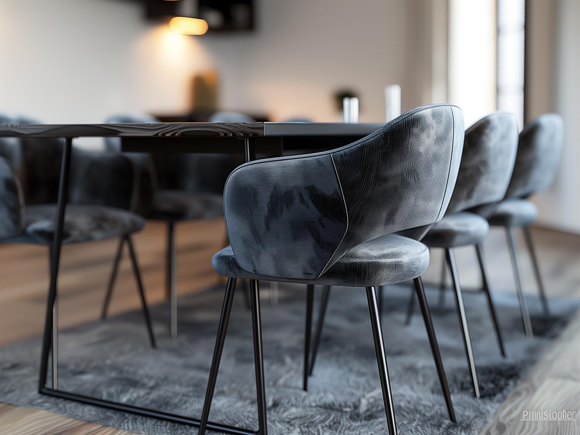 Židle sametové šedé – elegancja a komfort v Twoim domu