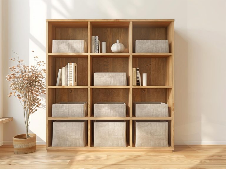 Regał z pojemnikami – porządek i styl w jednym