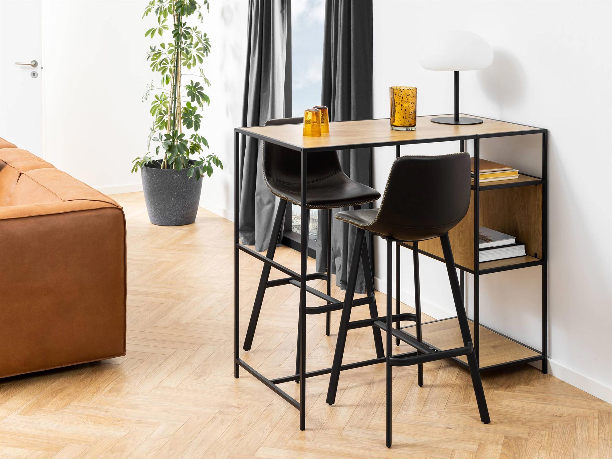 Designerskie hokery, styl industrialny, nowoczesne wnętrza