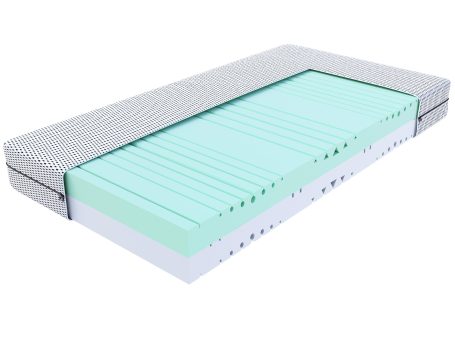 Materac piankowy z oddychającym pokrowcem i strefami