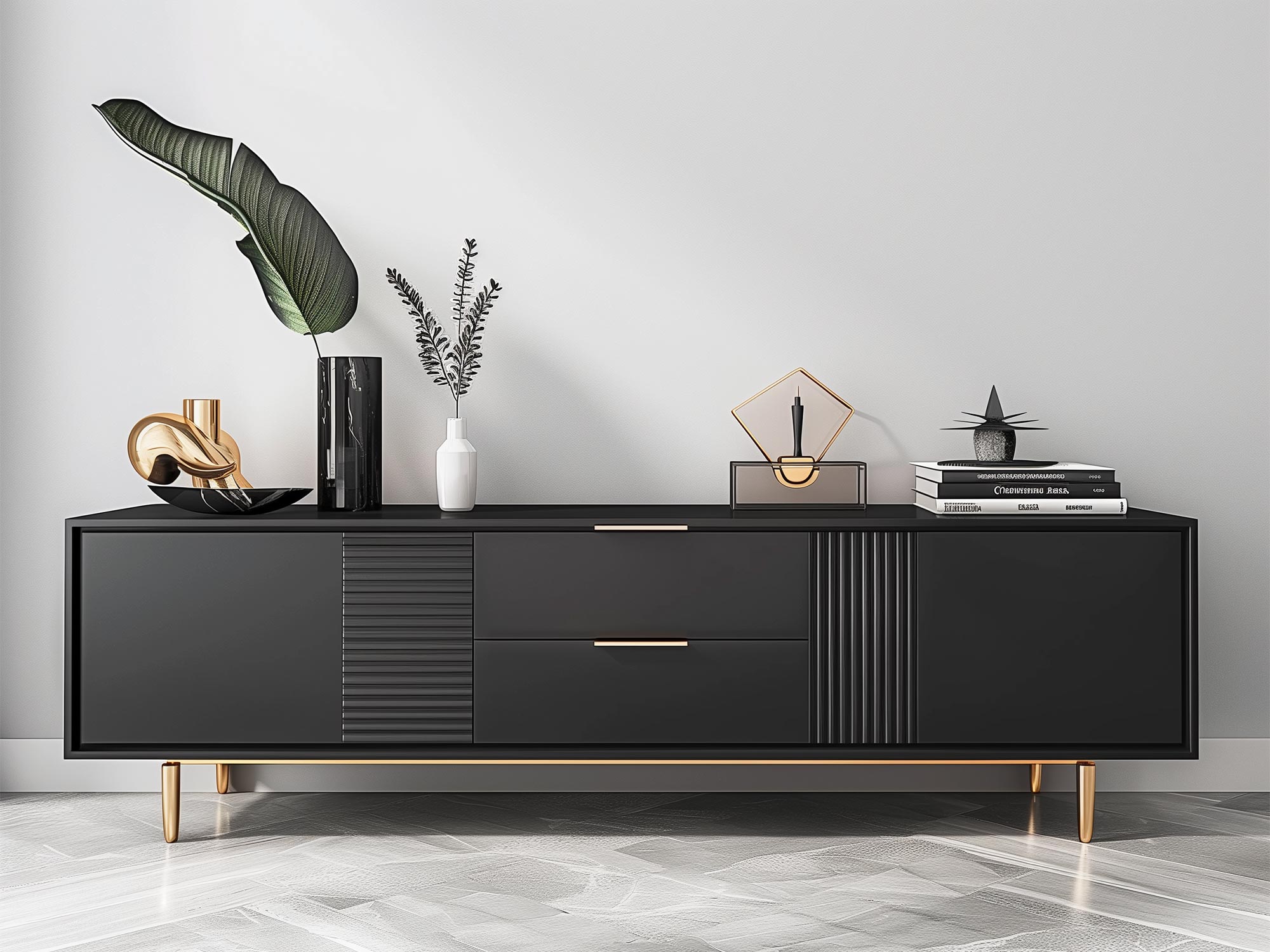 Černá TV skříňka – elegancja a funkčnost v jedním