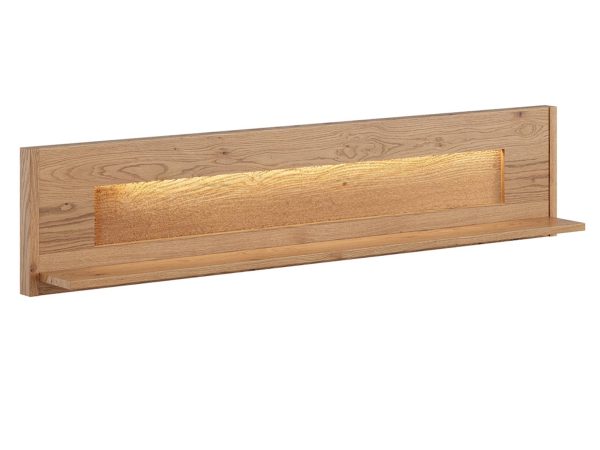 Dřevěný panel z úchyty do montáže na stěně