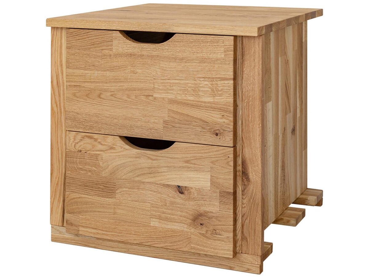 Dubový skříňový modul 50 cm se zásuvkami KOPENHAGA