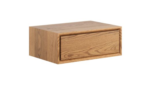 Miniaturka 9 - Dębowa szafka nocna wisząca z jedną szufladą