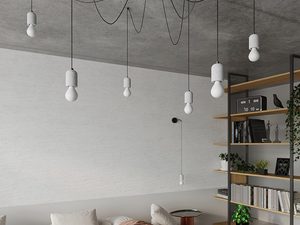 Miniaturka 6 - Żyrandol z betonowymi oprawkami LED, widok z dołu