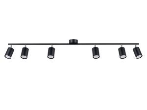 Miniatúra 8 - Čierna LED koľajnicová lampa s piatimi smerovacími reflektormi