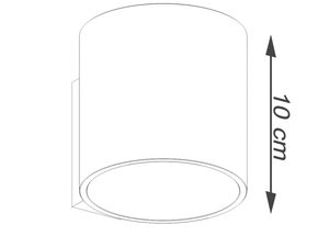 Miniaturka 7 - Schemat lampy LED walec: średnica 12,5 cm, wysokość 10 cm