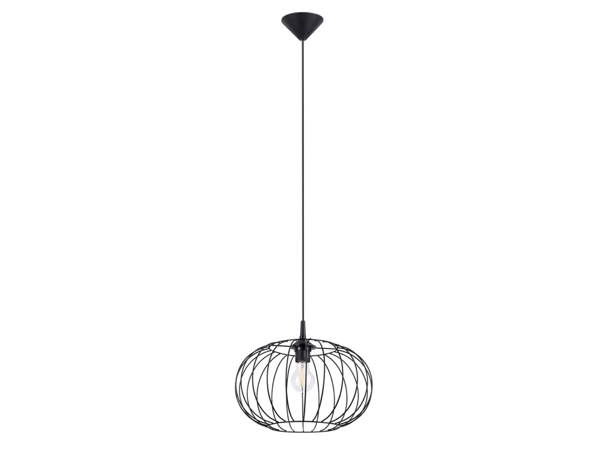 Schwarze Hängeleuchte 86 cm BALL TSUNAMI
