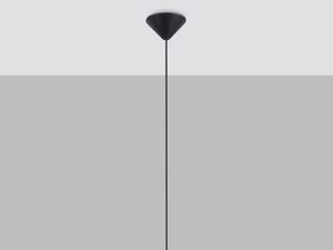 Miniaturka 2 - Lampa wisząca z kloszem w kształcie elipsy z drutu stalowego