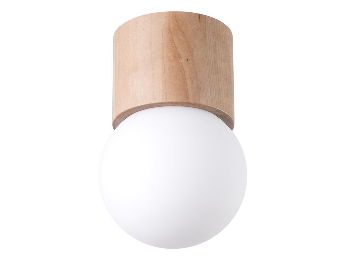 Minimalistische Deckenleuchte Naturholz BOOMER 8