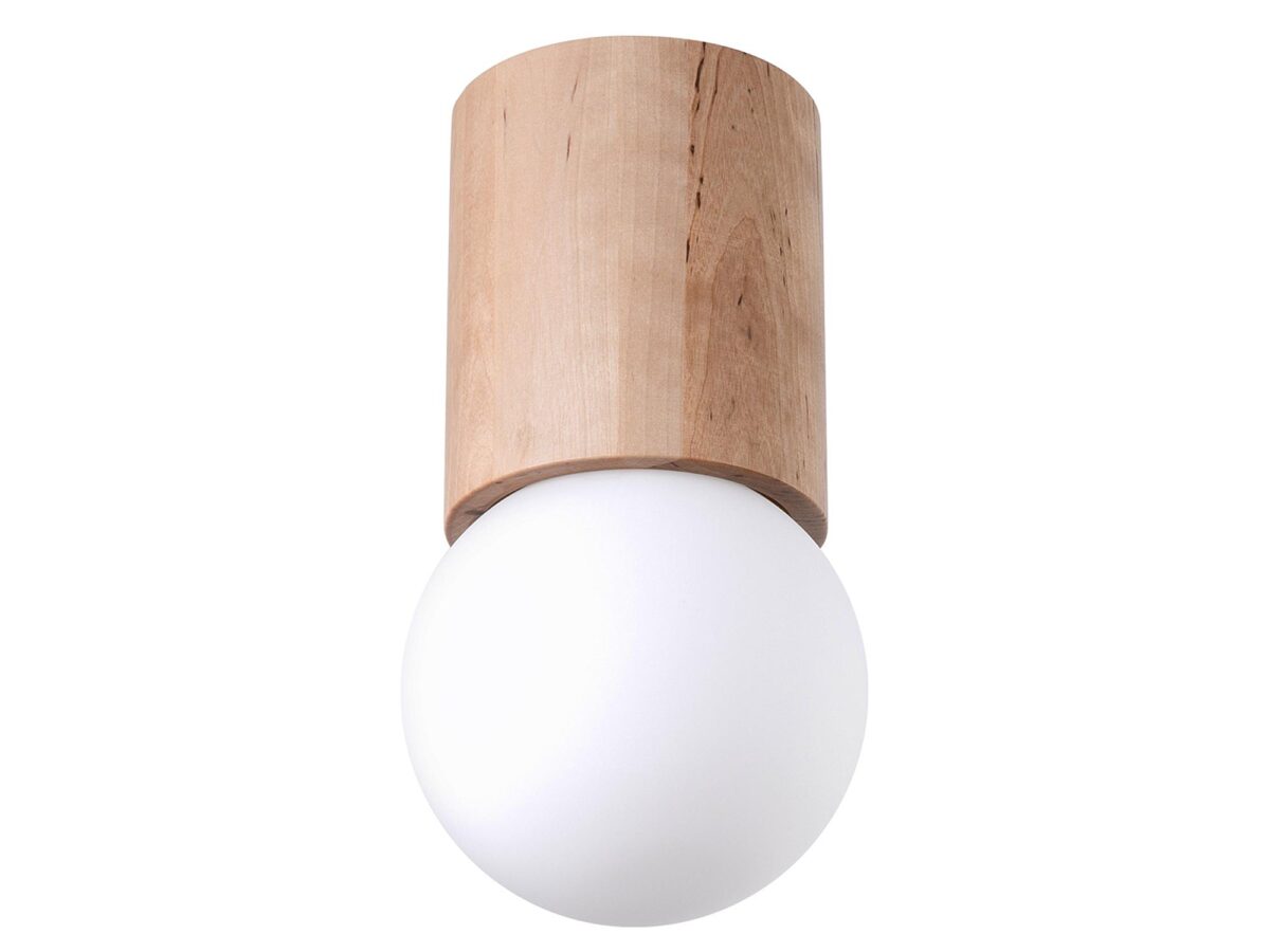 Moderne Deckenleuchte Holz 23 cm BOOMER 12