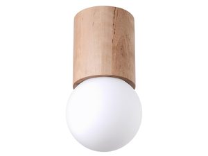 Miniatúra 9 - Minimalistická lampa s LED guľou a valcovou základňou z dreva