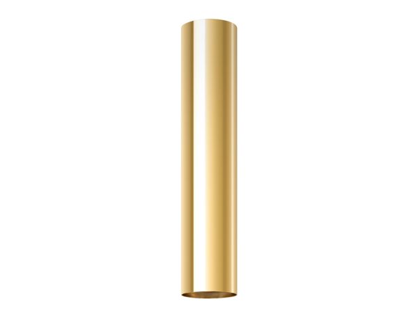 Lampa wisząca tuba w złotym kolorze z wykończeniem premium