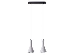 Miniatúra 10 - Designerská stropná lampa s čiernym vinutím a betónovými tienidlami