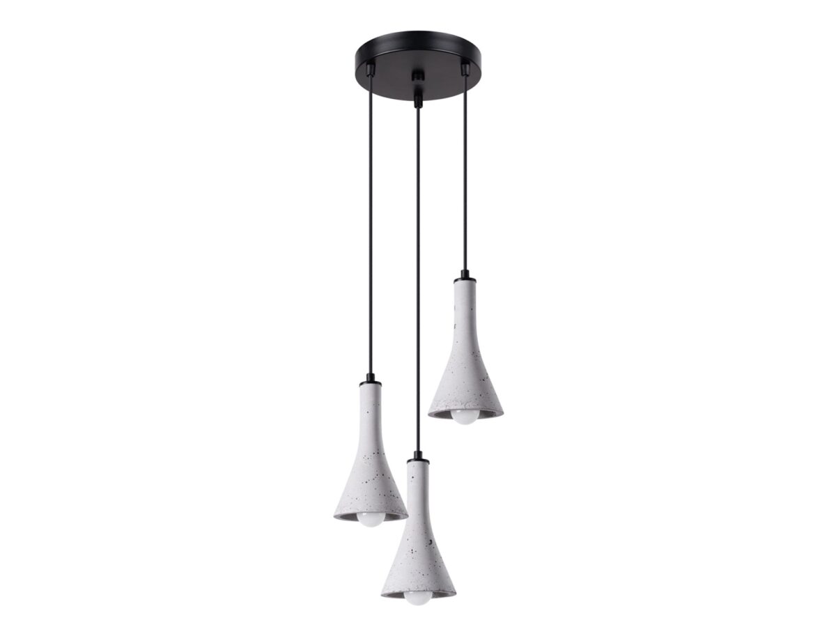 Loft Pendelleuchte grauer Beton 12/22 cm REALE 3P