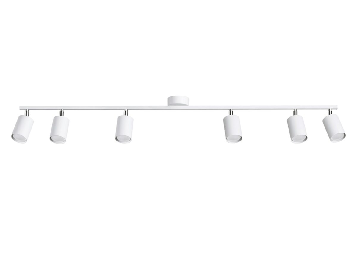 Moderne Deckenleuchte weißer Stahl 135 cm LUMINO
