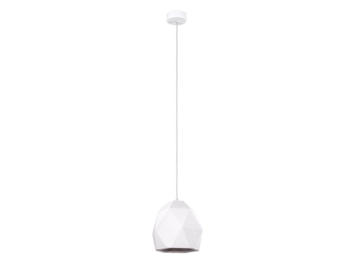 Elegante Pendelleuchte weiße Keramik 20×18 cm MONIT