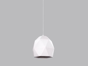Miniaturka 2 - Nowoczesna lampa wisząca o formie wielościanu, kolor biały
