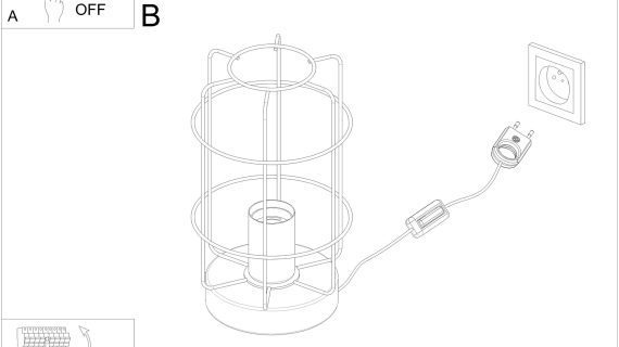 Miniaturka 8 - Instrukcja montażu lampy biurkowej z siatką stalową