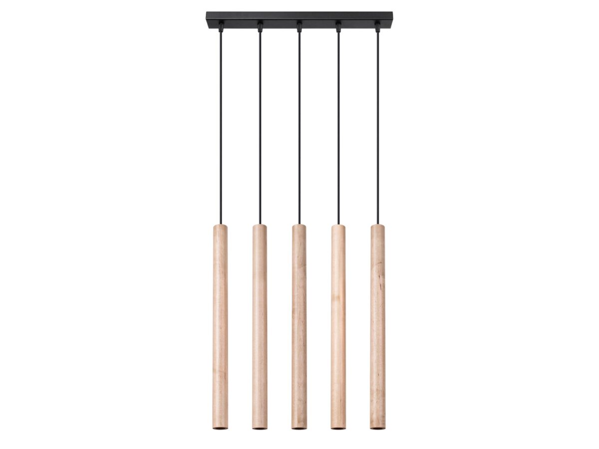 Deckenleuchte aus Holz und Stahl 3,5/50 cm TAZILA ARBOR 5L