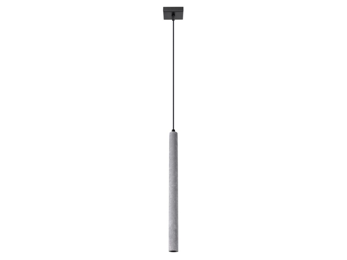 Hängelampe aus grauem Beton 3,5×50 cm TULOS ARBOR 1