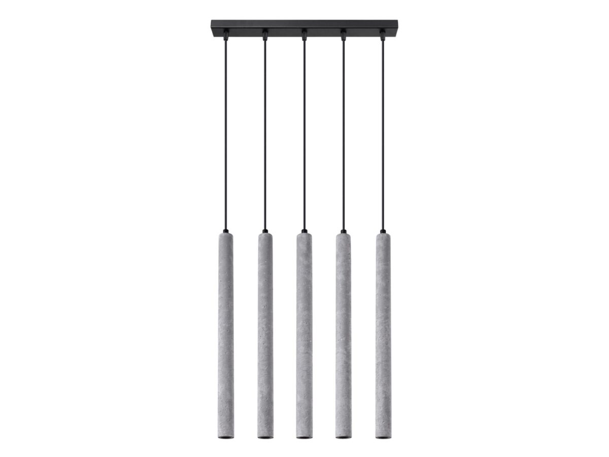 Hängelampe aus Beton schwarz-grau 3,5/50 cm TULOS ARBOR 5L