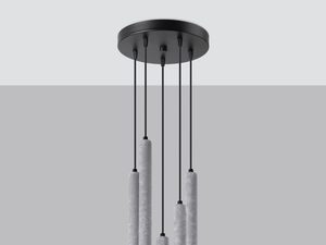Miniaturka 2 - Lampa wisząca z betonowymi kloszami LED, styl nowoczesny