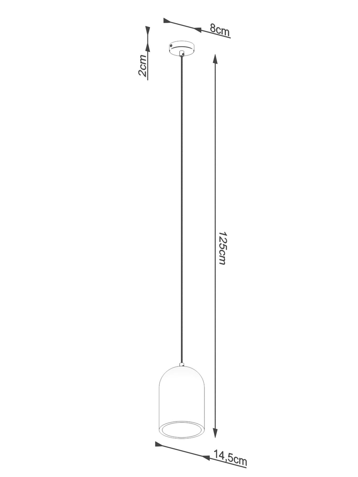 Lampa wisząca mini betonowa szaro-czarno Lampa wisząca mini betonowa szaro-czarno