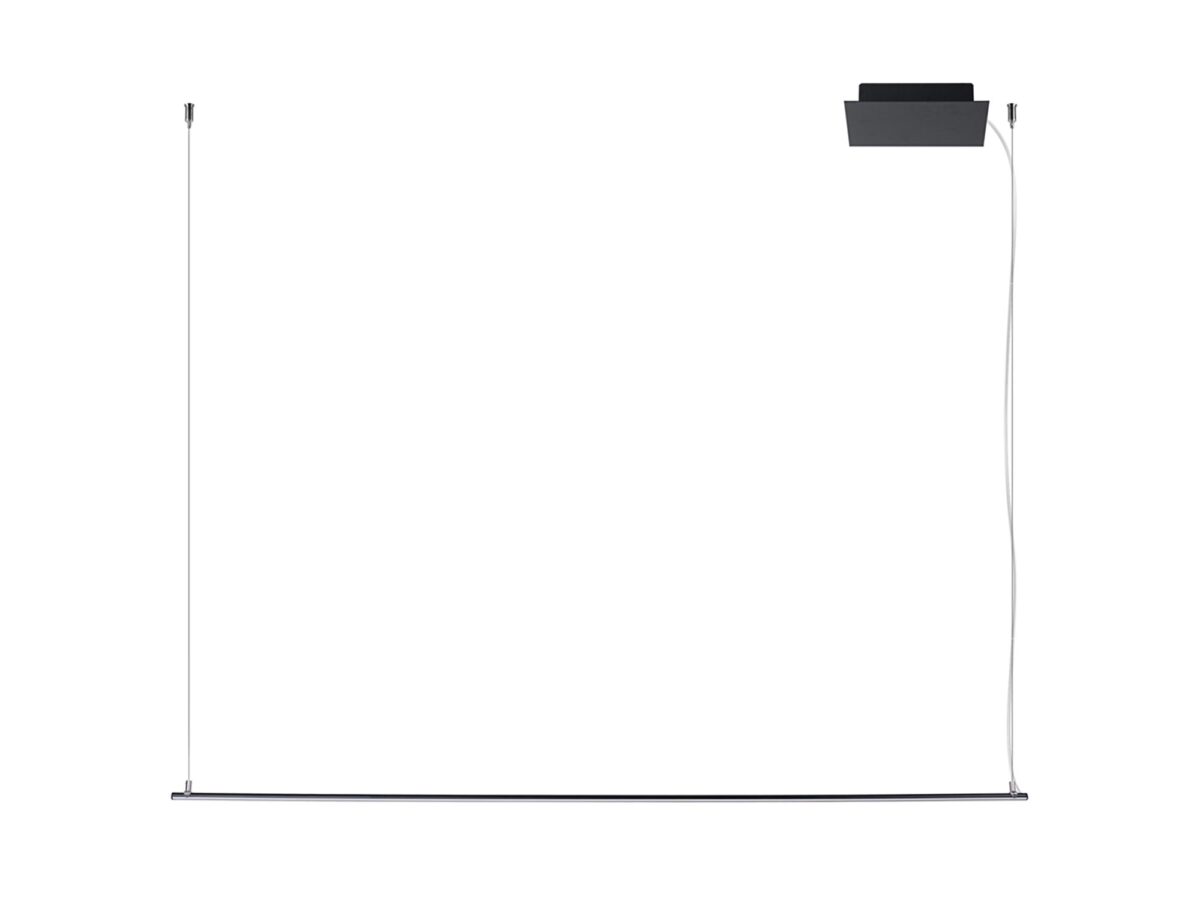 Minimalistische schwarze Hängelampe VEGA 120