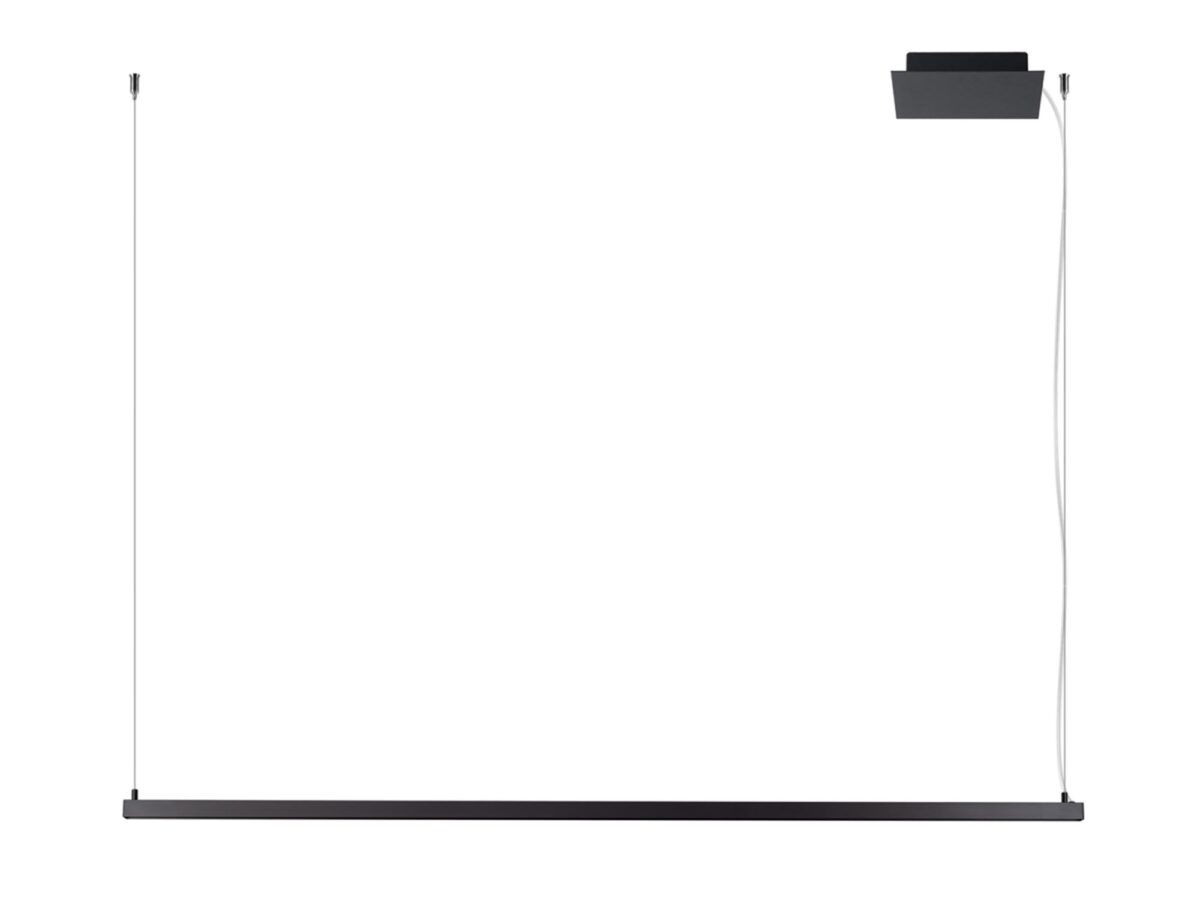 Minimalistische schwarze Hängelampe SIRIUS 120