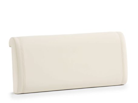 Beżowy panel zagłówkowy z miękkim obiciem do łóżka