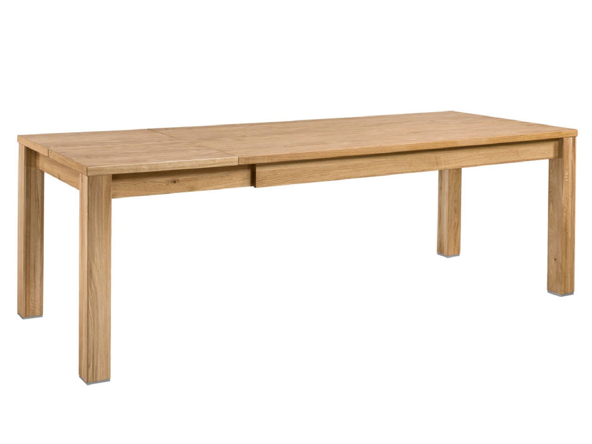 Drewniany stół jadalniany w minimalistycznym wnętrzu