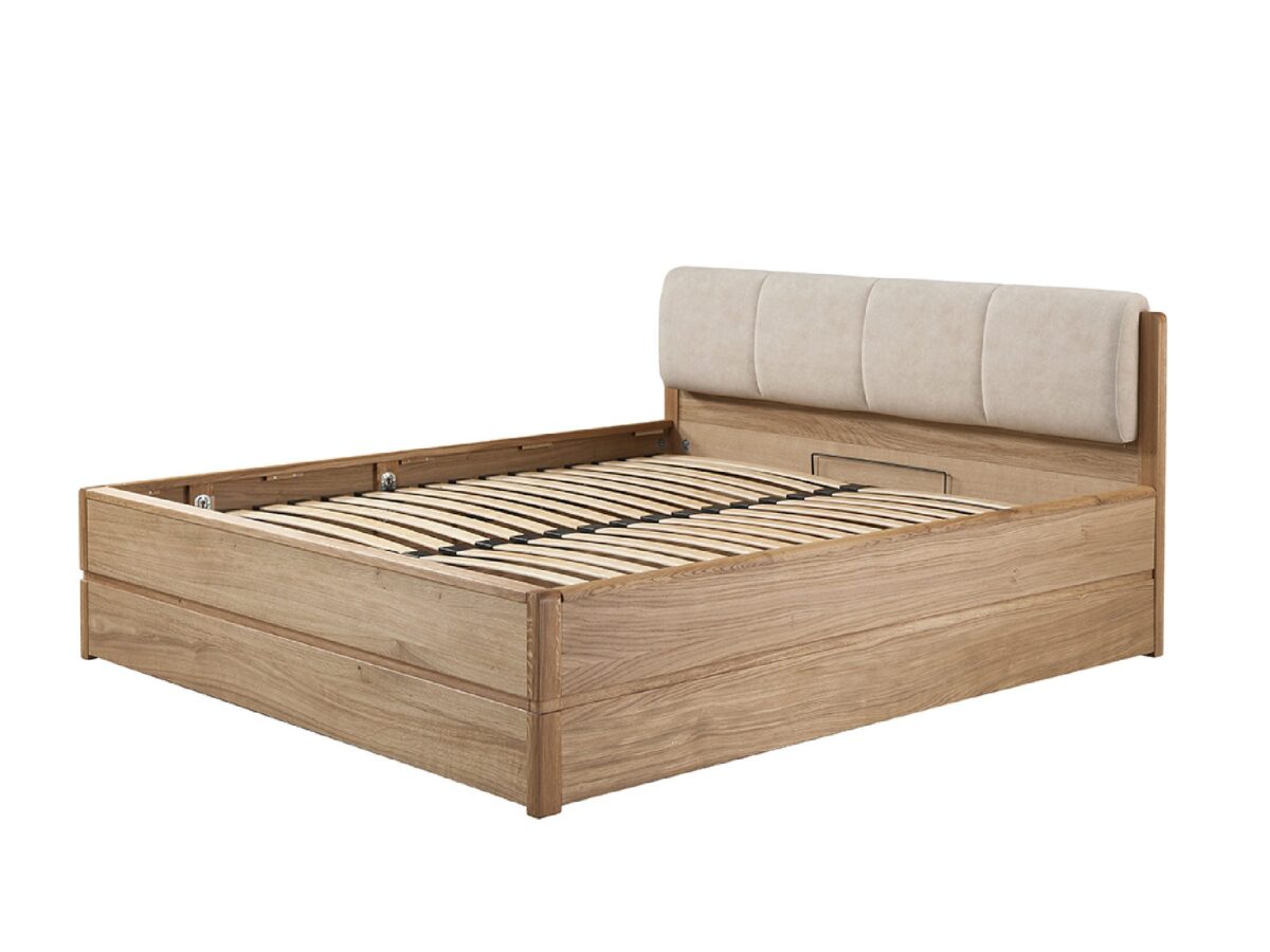 Doppelbett Eiche mit Bettkasten 200×200 cm SETO