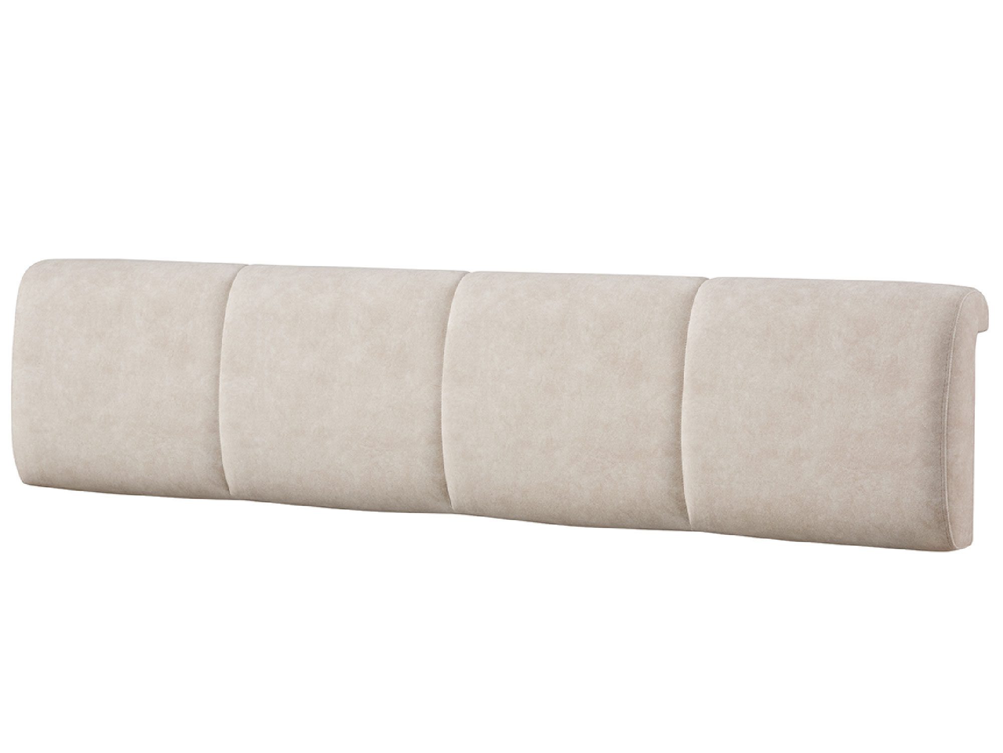 Jasnobeżowy zagłówek z pianką i przeszyciem